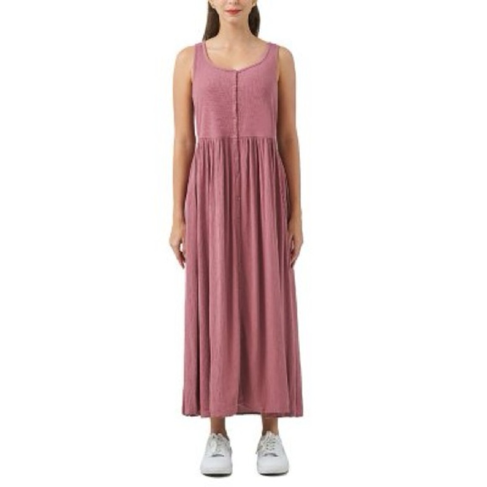 - NWT Frye Ladies Button Front Midi Dress Sz Large